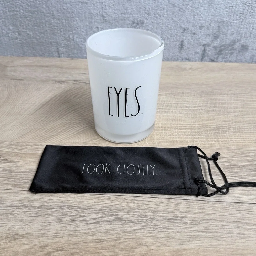 Rae Dunn Eyes Tumbler Cup Minimalist Farmhouse‎ Decor Look Closely Pouch Set